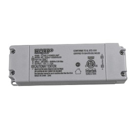 HQRP LED Driver 100-240V AC to 12V DC 2A 24W Compatible with 12v LED installations, LED Strip Lights Terminal Block for Both Sides Replacement AC Adapter Power Supply ETL Listed