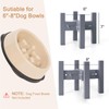 Elevated Dog Bowl Stand,Adjustable Dog Food Stand for 6”-8” Bowls,Single