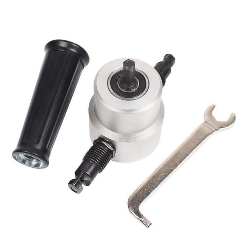 Double Head Metal Sheet Nibbler Cutter Hole Saw Drill Attachment