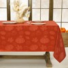 Softalker Fall Jacquard Tablecloth - Thanksgiving Maple Pumpkin Rectangle Table