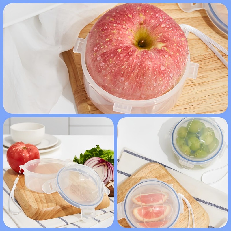 Wzenclave Small Fruit and Vegetable Storage Containers With Lid,Onion Storage