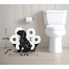 Dog Animal Paper Holders,Black Metal Toilet Tissue Holder,Decorative Metal Paper