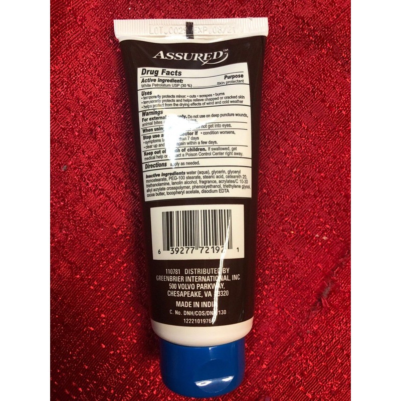 Care All / Assured Creamy Cocoa Coco Butter Petroleum Jelly