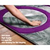 GLORY RUGS Area Rug Modern 8x10 Purple Circles Geometry Soft