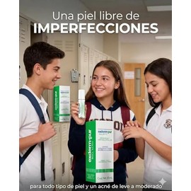 Exderm Pur Roll Active Tratamiento Localizado para Acné 10ml, Gel Secante de Granos y Espinillas con Ácido Salicílico 2% y Ácido Azelaico 3%, Loción Purificante Anti-Acné para Piel Grasa y Mixta