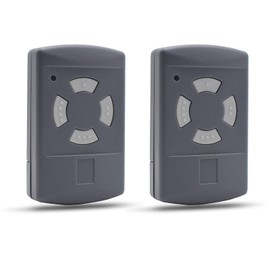 Garage Door Hand Transmitter Compatible Remote Control for Hörmann 40.685MHz HSE2 HSM4 HSM2 HSE4 HS2 HS4 Grey Buttons Pack of 2