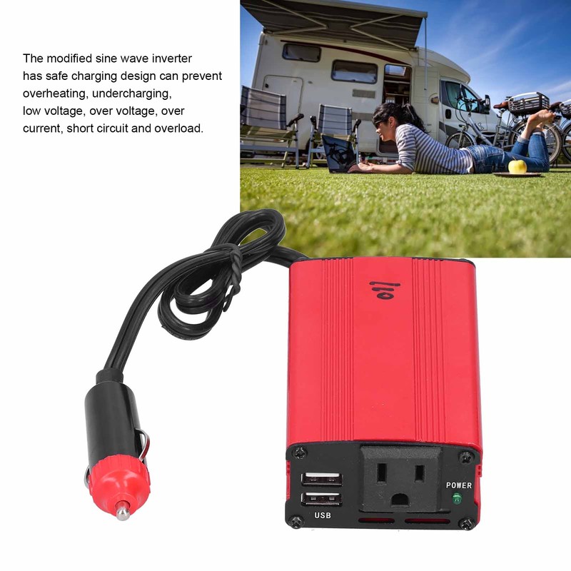 300W Power Inverter Dual USB Ports for Automobile Home Outdoor