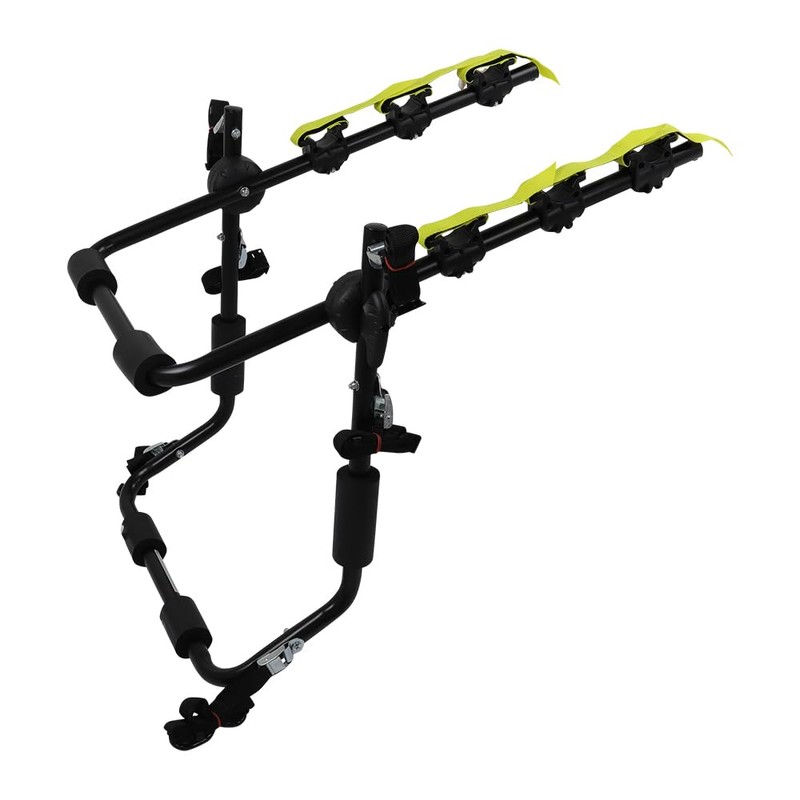 Trunk Mount 3-Bike Carrier for Sedans, Hatchbacks, SUVs, Black with