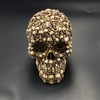 Skull Head Statue Figurine/Ossuary Ghost Sculpture - Life-Size Human Skull's