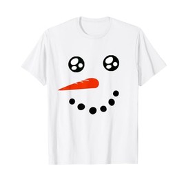 Snowman Face Christmas Costume Funny Xmas T-Shirt