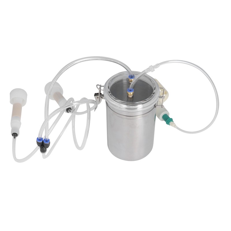 Manual Milking Machine 2000ml Effort Saving Control Stainless Steel Bottle