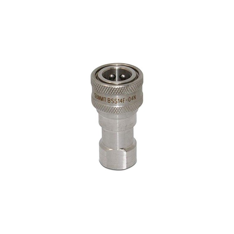 1/4″ NPT ISO 7241-B Stainless Steel Quick Disconnect Hydraulic Female