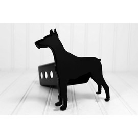 Custom Hitch Covers 12847-Black Doberman Pinscher Hitch Cover, 2"