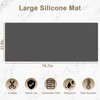78.7"x23.6" Large Silicone Mat for Kitchen Counter, Heat Resistant Non-Slip
