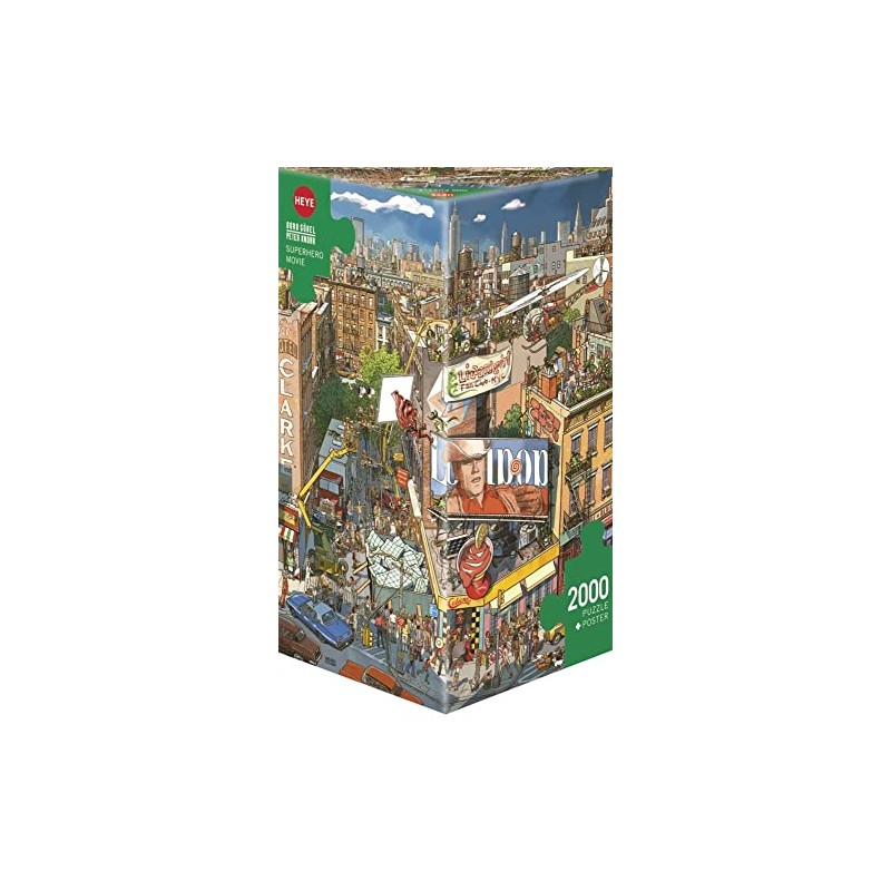 Heye Superhero Movie 2000pc Triangle Puzzle