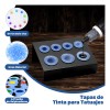 Caps Retapas Para Tinta De Ato Tatuar Silicona Cups 200pz