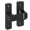 Mooche Door Latch Black Door Hook and Eye Latch, Zinc