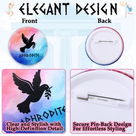 Greek Mythology Pins, 14pcs Greek Gods Pins, Htabiol Greek God Symbols Button Pins, Greek Mythology Party Favors, Greek Mythology Gifts, Fit for Greek God Themed Party, Percy Jackson Birthday Party