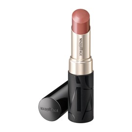 MAQUILLAGE (マキアージュ) Dramatic Essence Rouge BR300 My Rule 4g | Lipstick & Lip Gloss | Stick Type | Subtle Fruity Floral Scent | Glossy, Moisturizing, Less Likely to Stick to Masks, Long-lasting |