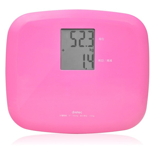 dretec Body Weight Meter, Clavel BS-164PK (Pink)