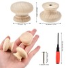 Furniture Knobs Wooden Universal 12 Pieces Wooden Handles for Cupboards