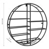 YIYIBYUS Round Wall Mounted Wine Rack,Wine Shelf Wall Mounted, Round