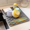 Silicone Dish Drying Mat for Kitchen Countertop - Heat Resistant