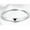Kingray Jewelry Stainless Steel Heart Shaped Wedding Band Promise Statement
