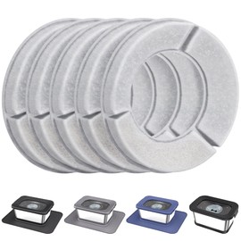 Decflow 5PCS Replacement Filters for 7L/1.8Gal /10L/2.6Gal Square Dog Water Bowl