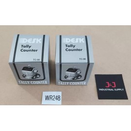 Digi 1st *BRAND NEW* [2] Desk TC-08 Tally Counter w/ Metal Base Counts To 9999 + Warranty