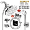 Shower Head With Handheld Combo, 6 Inch High Pressure Rainfall
