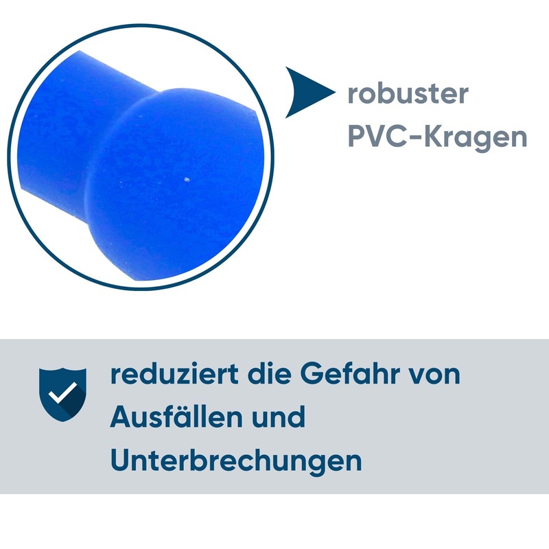 Pack of 100 Kalitec RHVB5 Round Receptacles Blue 1.5 mm