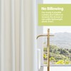YISURE Beige Cotton Shower Curtain 72x84 Inch, Natural Extra Long
