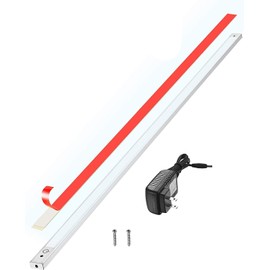 phonar 48 inch Under Cabinet Lighting LED Lamps for Kitchen Closet, LED Counter Light with Plug in Hardwired LED Lighting for Wardrobe(Cold White)