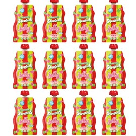 Swizls Drumsticks Squashies Sour Apple and Cherry Jelly Pouch 80g (12x Packs)