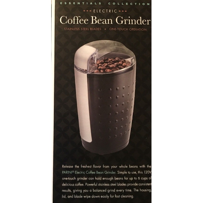 Parini Electric Coffee Bean Grinder & 8-Cup French Press Borosilicate