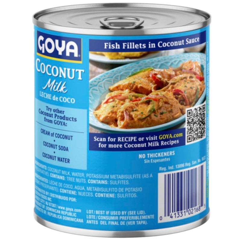 Goya Coconut Milk, 25.5 oz, 2-Pack