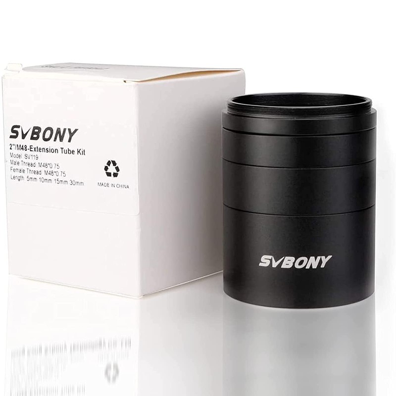 SVBONY SV119 Astronomical Telescope Extension Tube Set 5mm 10mm 15mm