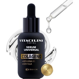 Serum Universal Colágeno 30 mL – Suero Facial con Vitamina B5 y Centella Serum Hidratante Facial Día y Noche para Rutina de Skin Care