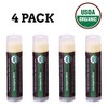 Bálsamo labial orgánico USDA de Earth's Daughter, paquete de 4