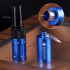 Luxury Manual Cigar Punch Cutter Key Chain Stainless Steel Blade
