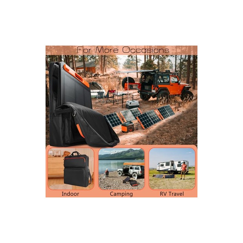 Bolsa de almacenamiento para panel solar compatible con 2 Jackery
