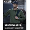 CQR Men's Thermal Fleece Quarter Zip Sweater, Outdoor Lightweight Long