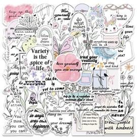 Hebterrka 100 Pieces Bible Verse Stickers, Inspired Peach Blossom Christian Stickers, Bible Journaling Accessories, Jesus Faith Stickers for Water Bottles