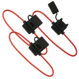 SeKi Pack of 3 Fuse Holder 1.5 mm² / AWG16 for Standard Car Blade Fuses Waterproof 30 cm Long up to 32 V for Car, Truck, Boat