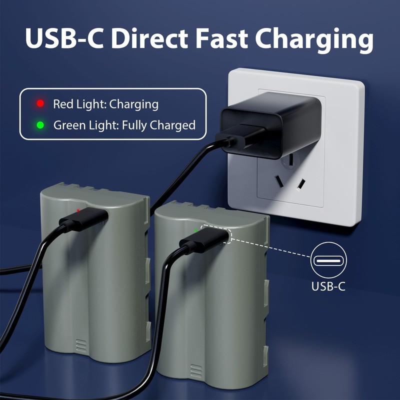 LP EN-EL3e, EL3a, EL3 Battery, 2600 mAh Battery Compatible with