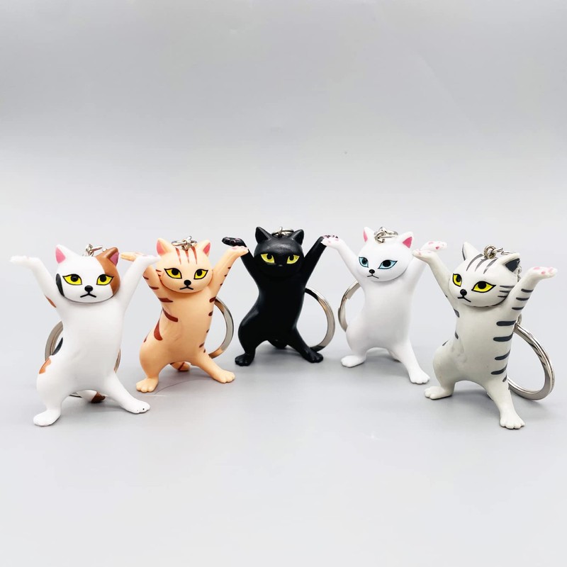 Shining crown Cat Keychain, Cute Cat Keyring, Cartoon Magical Cat