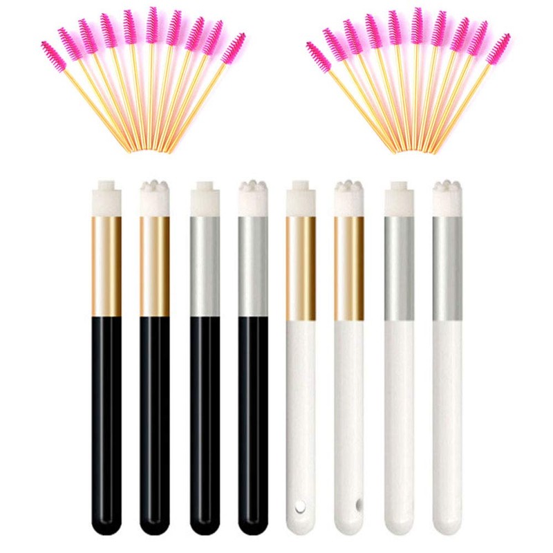 Pack of 28 Eyelash Shampoo Brushes, Eyelash Extension Cleaning Brushes,