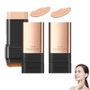 2Pcs 2 in 1- Luxury Anti-Wrinkle Foundation Stick, Korea Flawless Eraser Foundation Stick, Long-lasting Stick Foundation, Double Head Foundation Make-Up Stick (Natural)