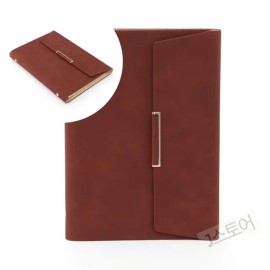 Stationery and Office Supply Notebook Diary Planner Leather Brown Portable for school, and desk organization, writing planning or paper accessory, and Desk